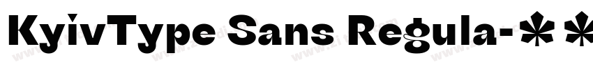 KyivType Sans Regula字体转换 KyivType Sans Regula字体转换
